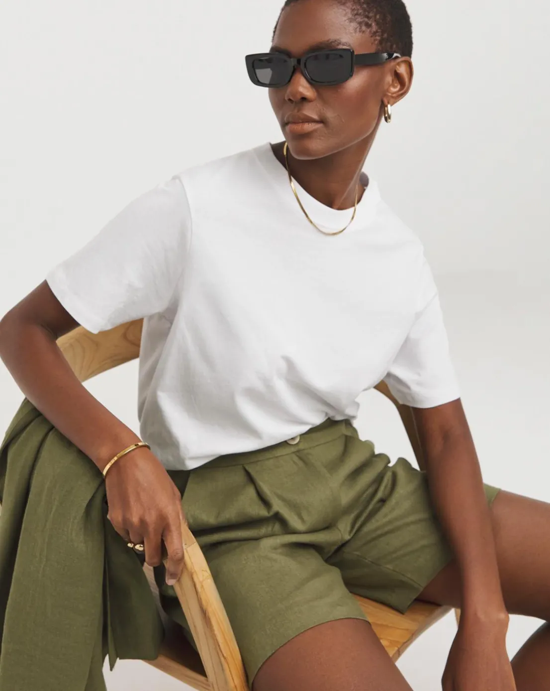 Linen Bermuda Shorts