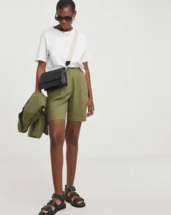 Linen Bermuda Shorts