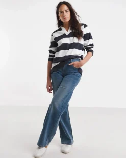 Long Sleeve Rugby Polo Top