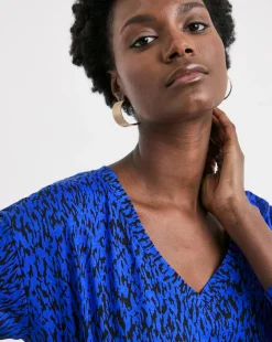 Long Sleeve Slouch V-Neck Longline Top