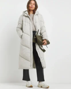 Longline Duvet Padded Coat