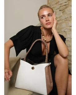 Luella Grey Adriana White Hobo Tote