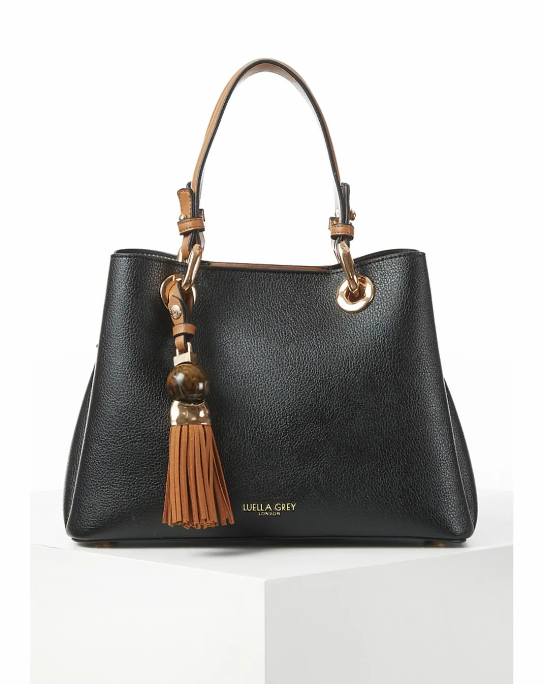 Luella Grey Gala Black Crossbody Tote