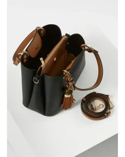 Luella Grey Gala Black Crossbody Tote