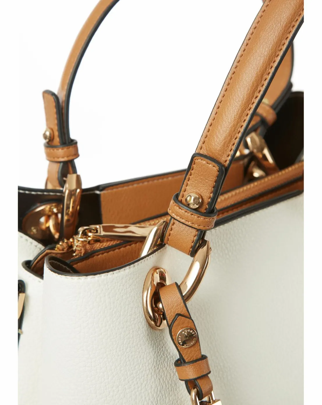 Luella Grey Gala White Crossbody Tote