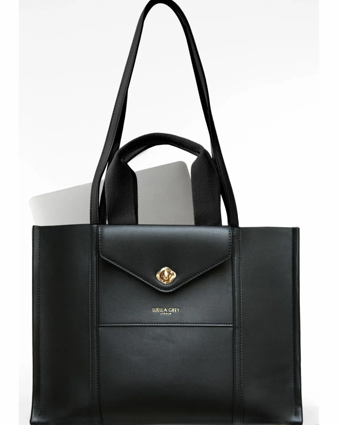 Luella Grey Giselle Black Laptop Tote