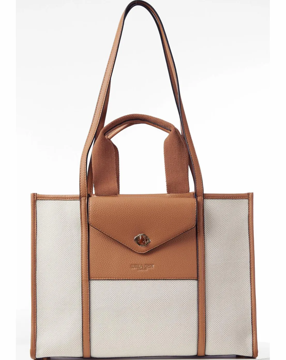 Luella Grey Giselle Camel Laptop Tote