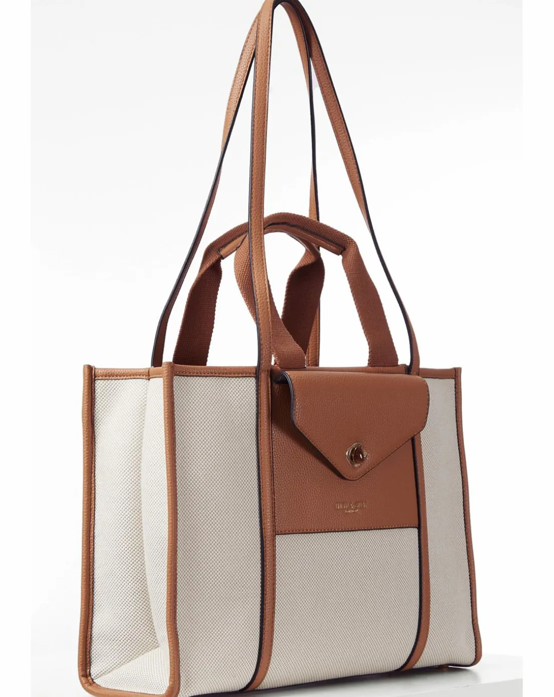 Luella Grey Giselle Camel Laptop Tote