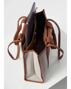 Luella Grey Giselle Camel Laptop Tote