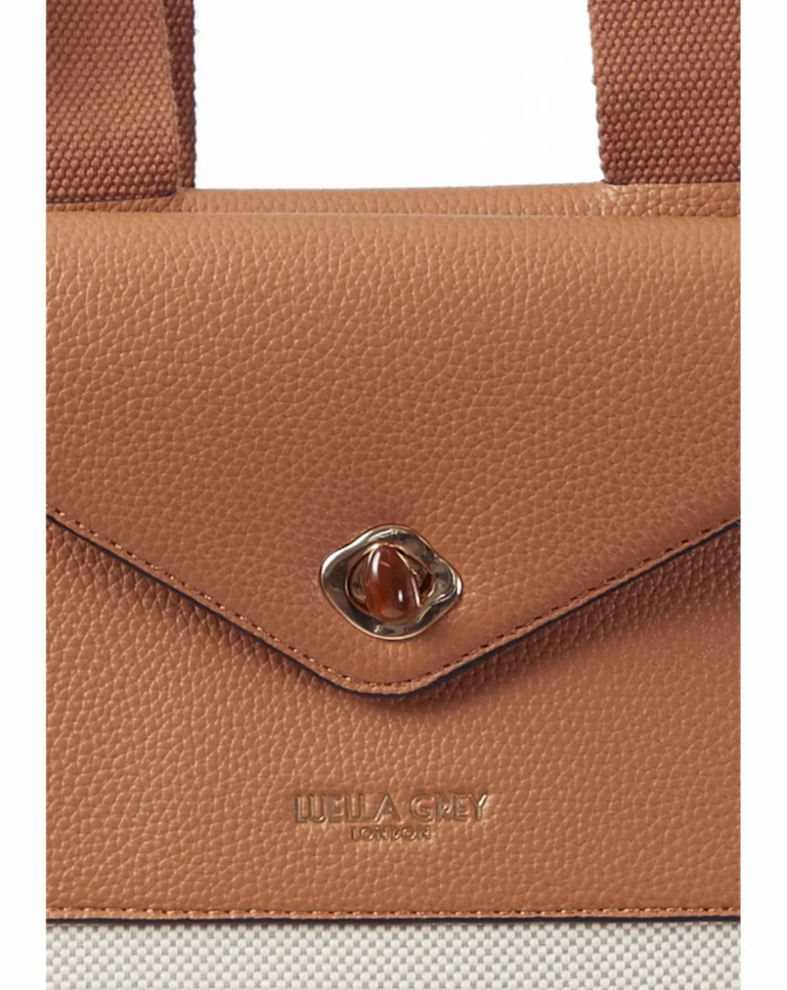 Luella Grey Giselle Camel Laptop Tote