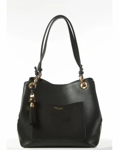 Luella Grey Sienna Black Hobo Tote