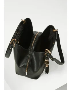 Luella Grey Sienna Black Hobo Tote