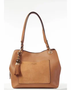 Luella Grey Sienna Camel Hobo Tote