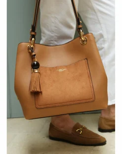 Luella Grey Sienna Camel Hobo Tote