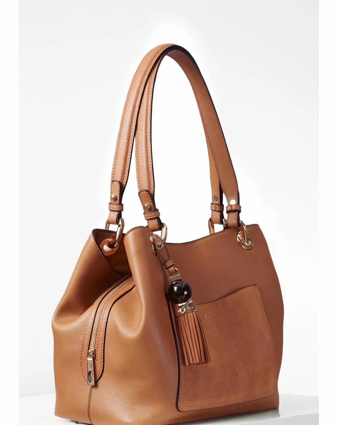 Luella Grey Sienna Camel Hobo Tote