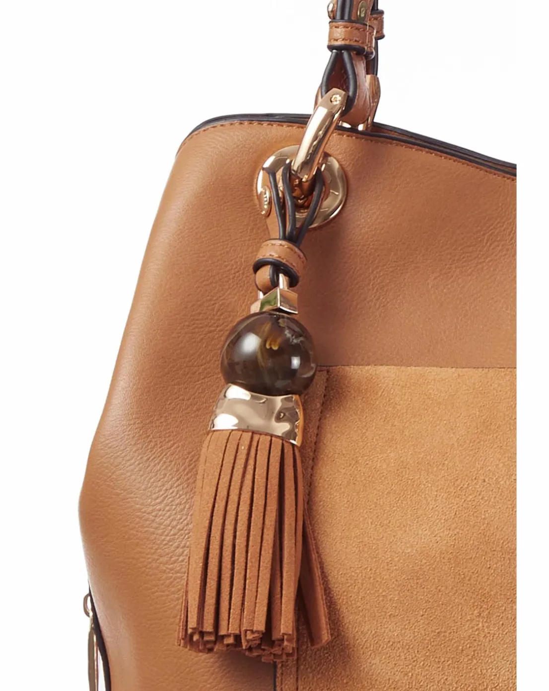 Luella Grey Sienna Camel Hobo Tote
