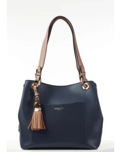 Luella Grey Sienna Navy Hobo Tote