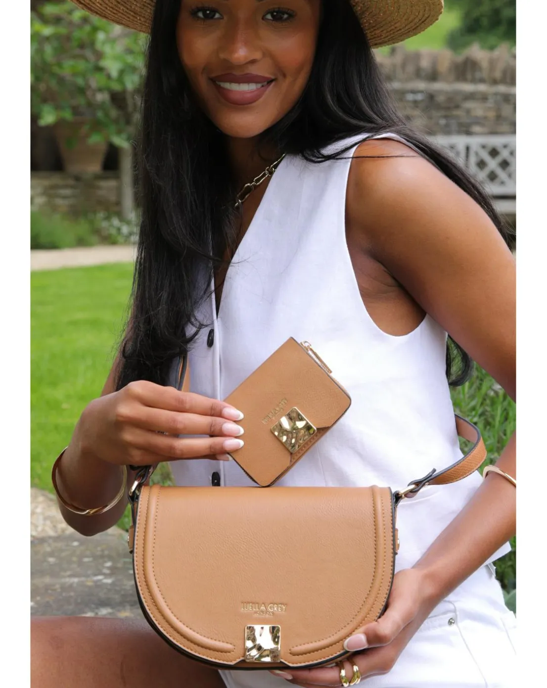 Luella Grey Sylvie Camel Small Purse