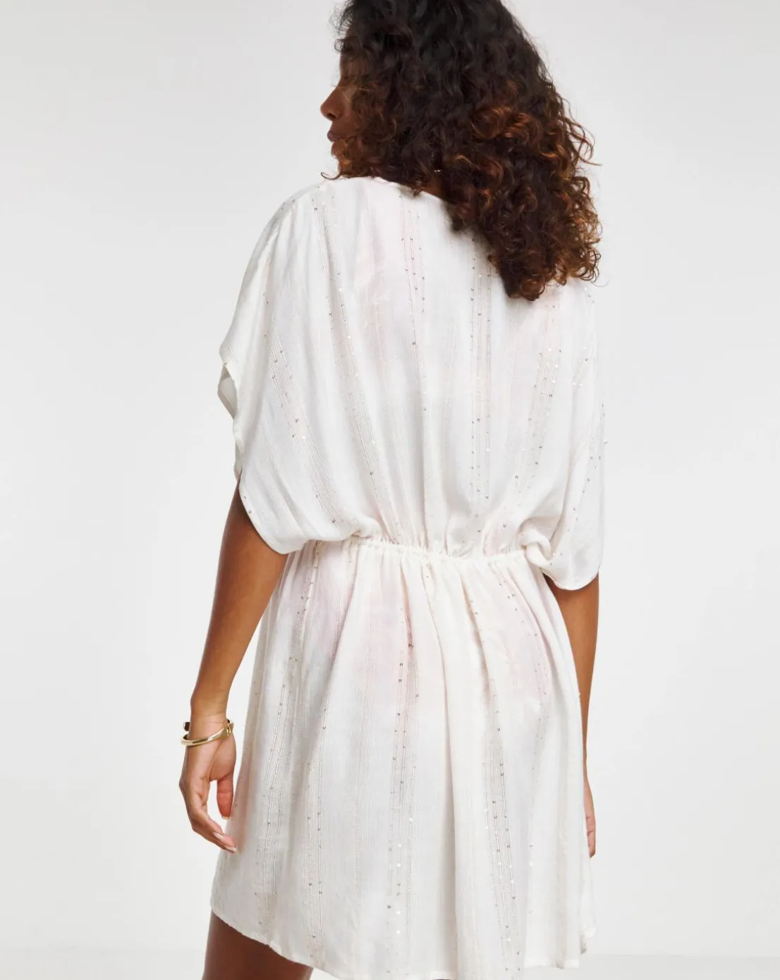 Lurex Open Beach Kaftan