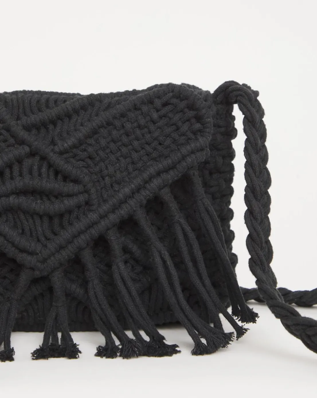Macrame Crossbody Bag