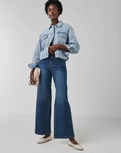 Magisculpt Blue Wide Leg Jeans