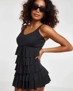 MAGISCULPT Firm Control Ruffle Swimdress