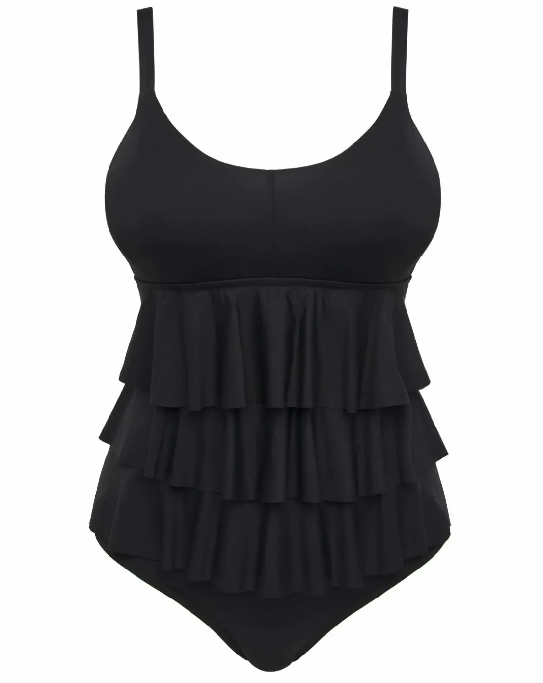 MAGISCULPT Illusion Ruffle Tummy Control Swimsuit