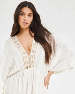 MAGISCULPT Lurex Maxi Beach Kaftan