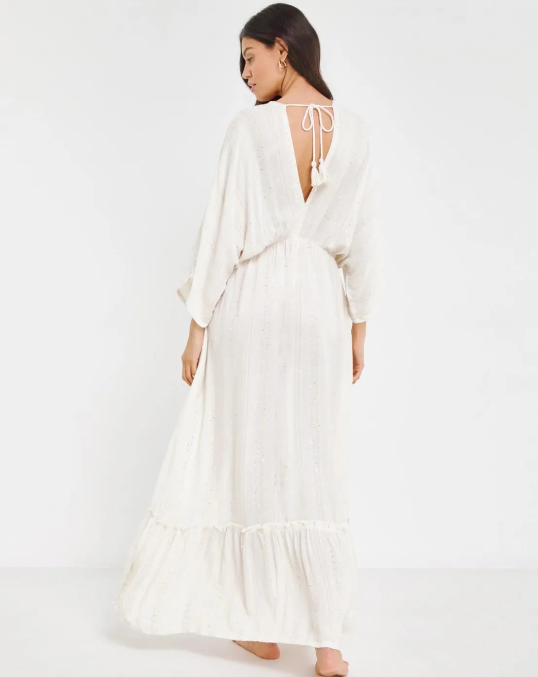 MAGISCULPT Lurex Maxi Beach Kaftan