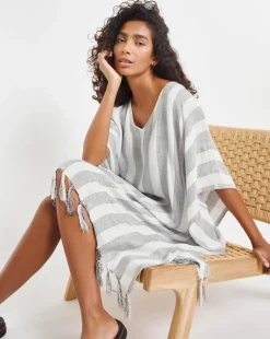 MAGISCULPT Lurex Tassel Beach Kaftan