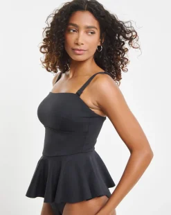 MAGISCULPT Medium Control Contour Me Peplum Scuba Swimsuit