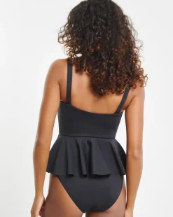 MAGISCULPT Medium Control Contour Me Peplum Scuba Swimsuit