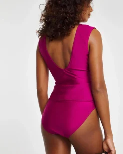 MAGISCULPT Ruched Tummy Control Tankini Set