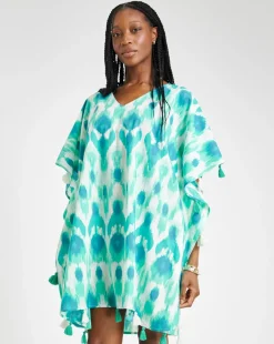 MAGISCULPT Tassel Trim Beach Kaftan