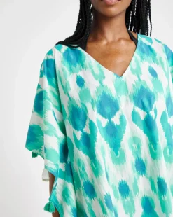 MAGISCULPT Tassel Trim Beach Kaftan