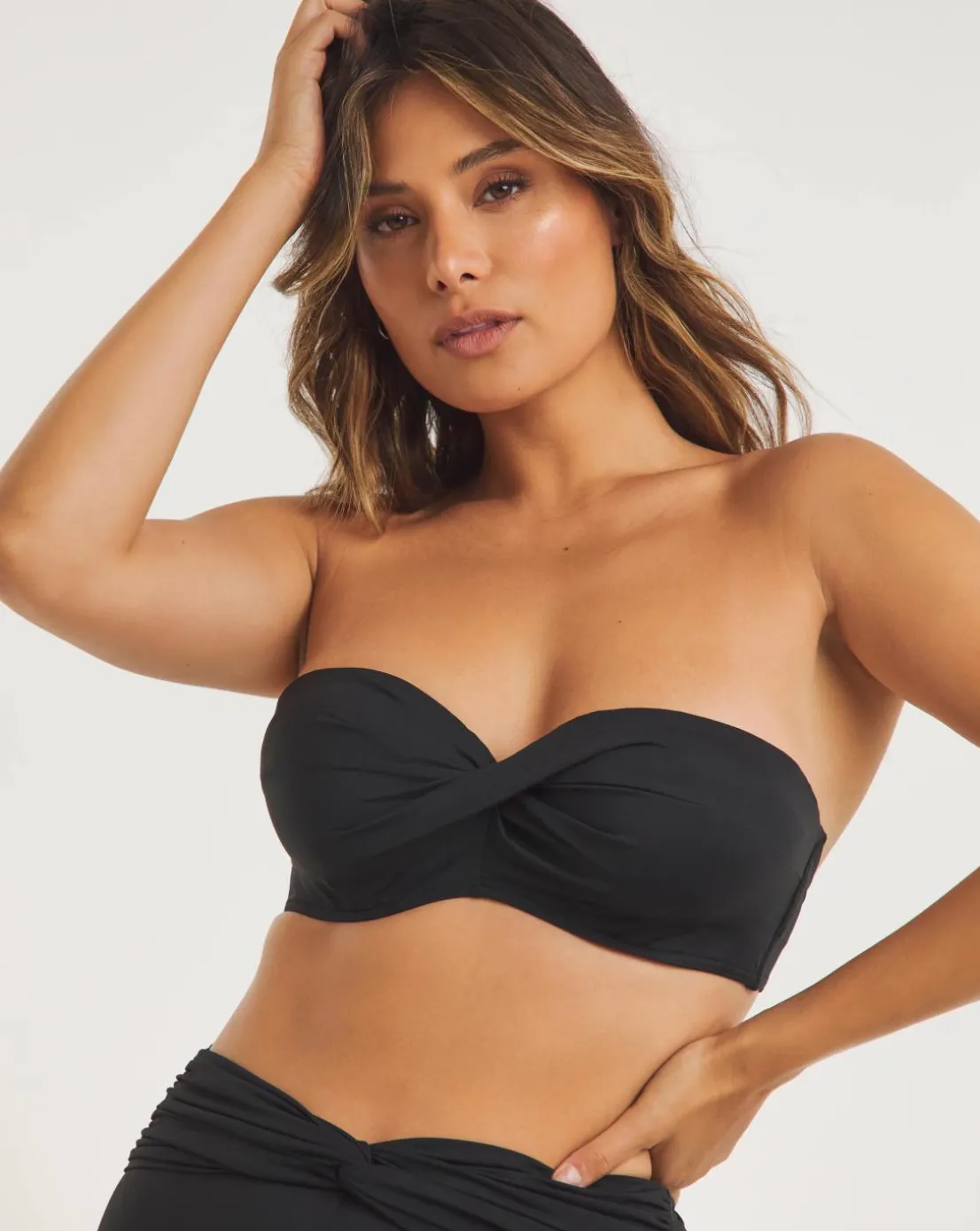 MAGISCULPT Twist Front Bandeau Underwired Bikini Top