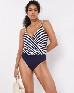 MAGISCULPT Twist Front Blouson Swimsuit