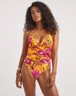 MAGISCULPT Twist Front Tankini Set