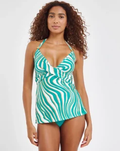 MAGISCULPT Twist Front Tummy Control Tankini Set