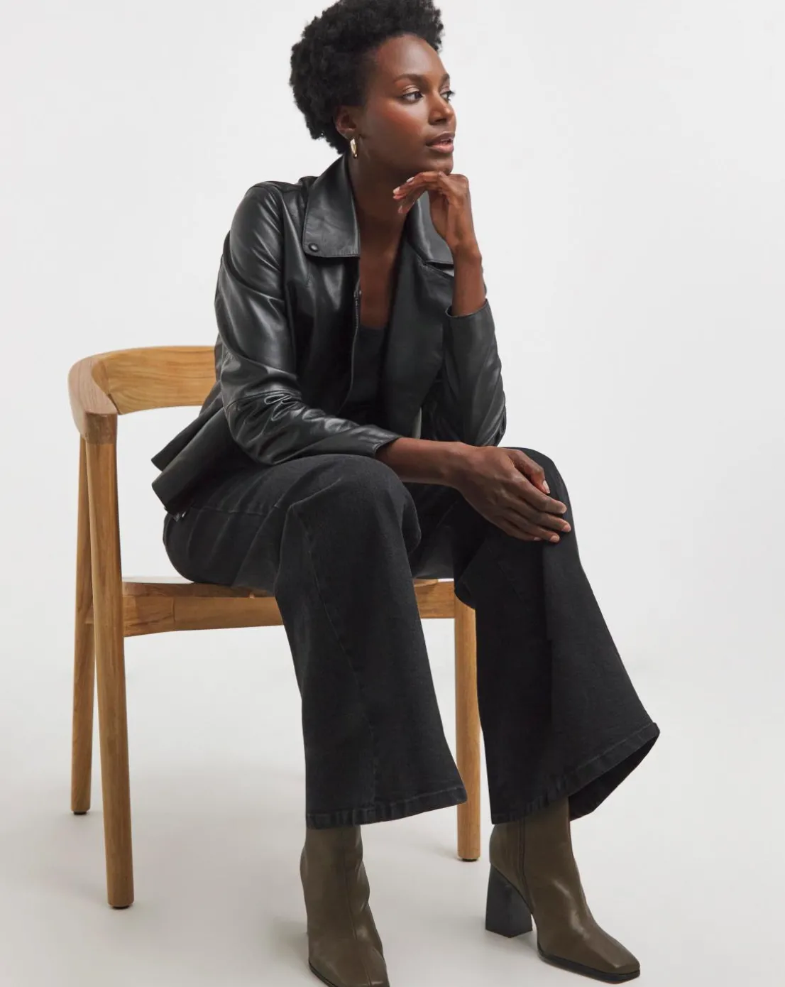 Magisculpt Washed Black Wide Leg Jeans