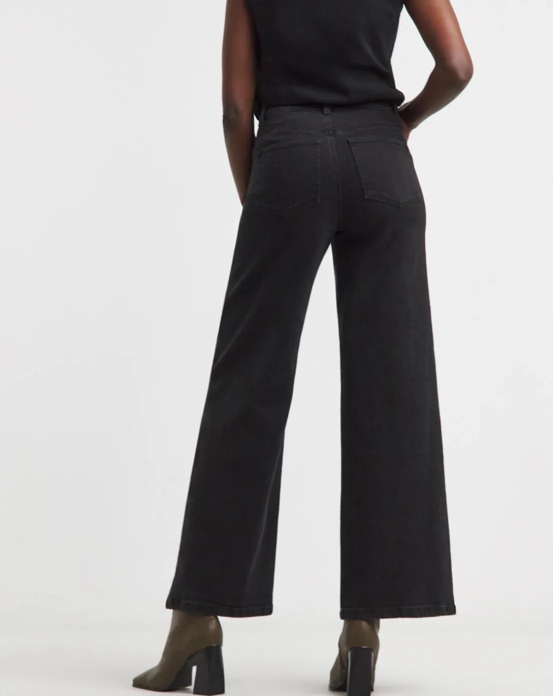 Magisculpt Washed Black Wide Leg Jeans