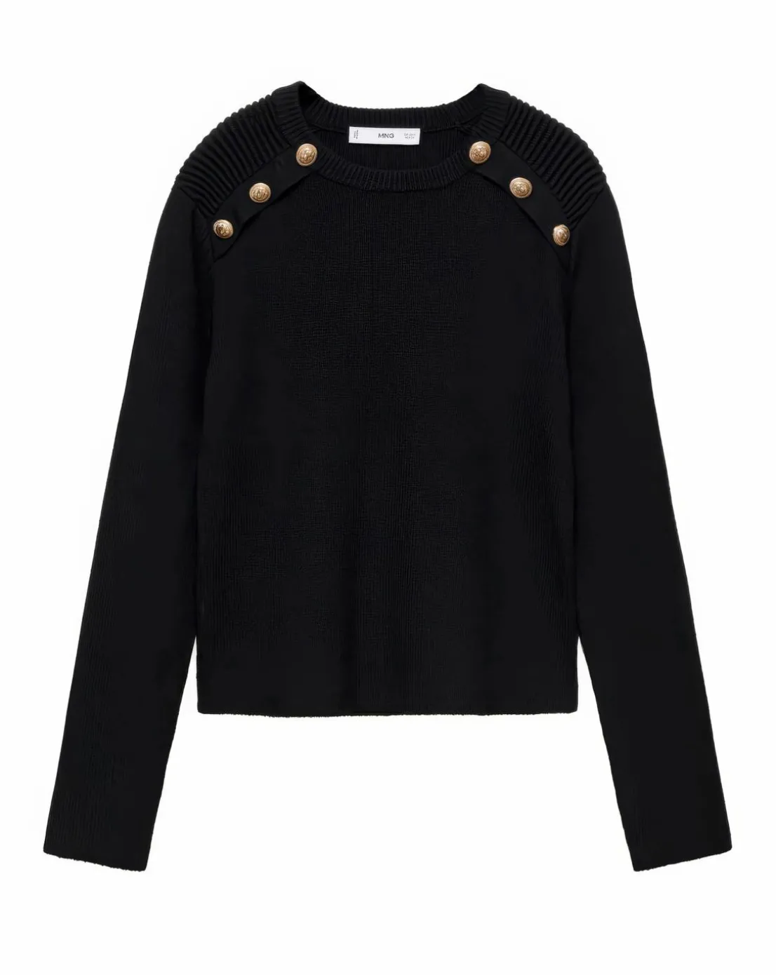 Mango Arturo Button Shoulder Sweater