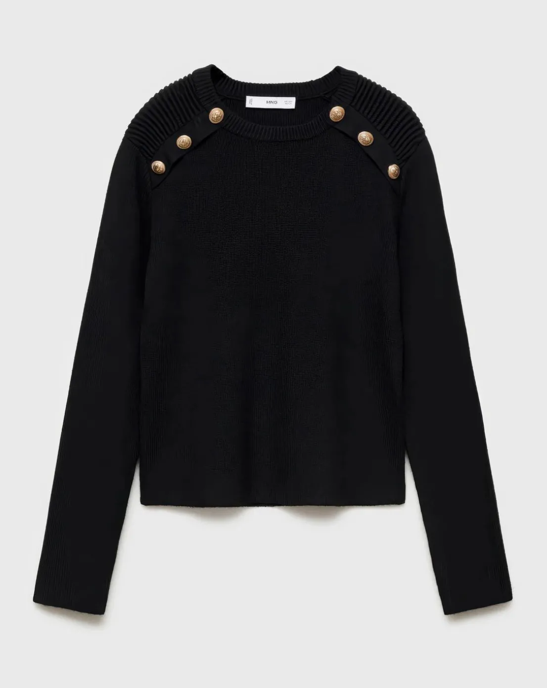 Mango Arturo Button Shoulder Sweater