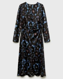 Mango Bimba Satin Midi Dress