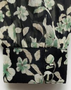 Mango Briony Floral V Neck Dress