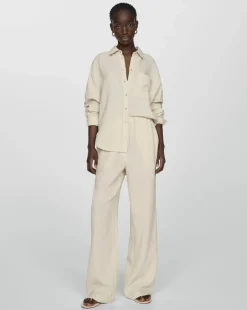 Mango Chest Pocket Cotton Shirt