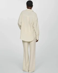 Mango Chest Pocket Cotton Shirt