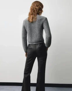 Mango Chunky Knit Jacket With Buttons