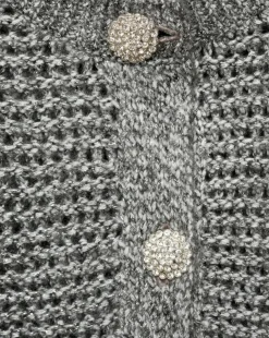 Mango Chunky Knit Jacket With Buttons