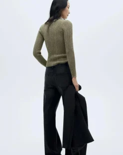 Mango Cotillon Ribbed Cardigan